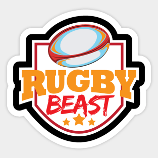 Rugby Player Sticker